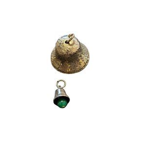 Christmas Holiday Bells Pendant Necklace Lot of 2